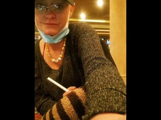 exclusive, amateur, solo female, smoking