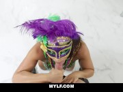 Preview 5 of Celebrating Mardi Gras With Curvy Milf Carmela Clutch