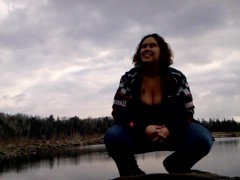 Back to nature with a bbw