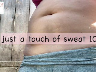 sweat, glimpseofme, belly buton, hd
