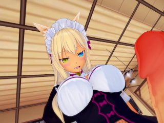 Nekopara: Futa Coconut large neko dick  Fem Taker POV