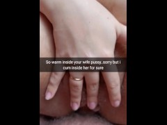 Yeah,i promise pull out, but now i will creampie your wife pussy! [Cuckold.Snapchat]