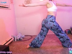 Sensual Yoga with Tricky Nymph