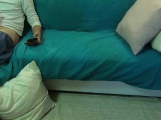 Real VIRGIN Stepsis CATCHES bro MASTURBATING, grabs his phone and runs away scared! DICKFLASH CAUGHT