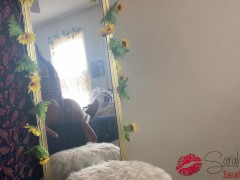 Video Petite Latina sucks & fucks Neighbor Rewarded with Massive Creampie