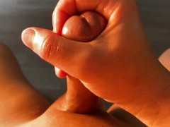 【無修正】エロASMR！媚薬オイルでパイパンちん◯を精子まみれにしてみた - Screenshot 8 of 16 - Oiled Up