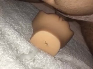 Een Grote Lading Diep Schieten in Mijn Fleshlight Met Slipje Aan