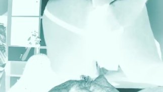 rubbing cum over my hole from dirty underwear
