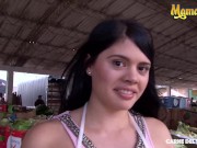 Preview 5 of CarneDelMercado - Luna Miel Perfect Ass Latina Colombiana Teen Banged Hard By Stranger - MAMACITAZ