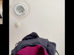【女装】私服〇学生が天井の電球を取り換え、逆さ撮りで可愛い白パンチラ！ - Screenshot 4 of 16 - Amateur