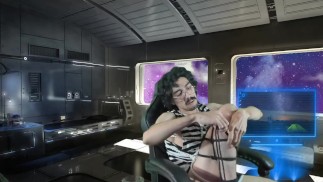 Self tie rope play Shibari in space