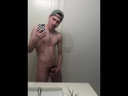 Preview 6 of 19 year old Jesse Gold jerks his hairy cock