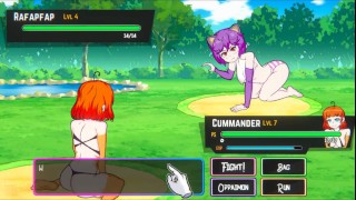 Oppaimon [Hentai Pixel game] Ep.4 Rafapfap разорвал одежду в пародии на покемонов