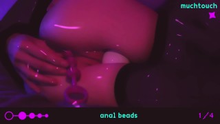 ANAL BEADS IN Anime-Girl's HAND