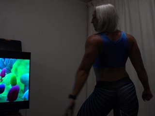 exclusive, muscle, solo female, muscle fetish