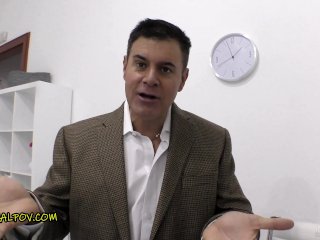 THIN HUNGARIAN GIRL CASTING with her REAL AGENT! screenshot number 0