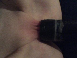 Getting my pussy_sucked on with a vacuum cleaner until_it swells up