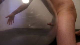 Fucking Inside A Clear Balloon And Cumming