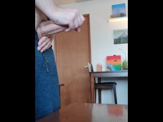 cumming on the table