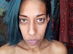 Eating yogurt and showing off my big dirty mouth