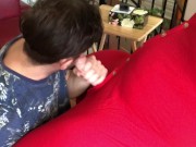 Preview 6 of Sucking my buddy off in his onesie Teaser Part 2