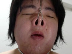 Nose hook masturbation