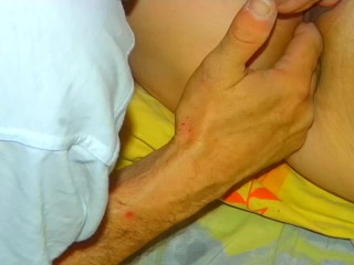 He lick my pussy and eats his own creampie. (Close Up_creampie clean up.)