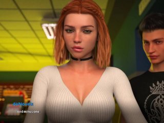 adult visual novel, pc gameplay, hot redhead, big boobs