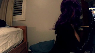 Purple Sheli Pt4! Sheli unmasks from her smiling mask and shows you her rubber face!
