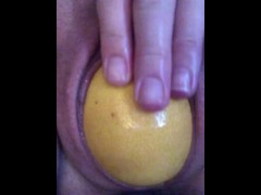 Grapefruit Gaping Pussy