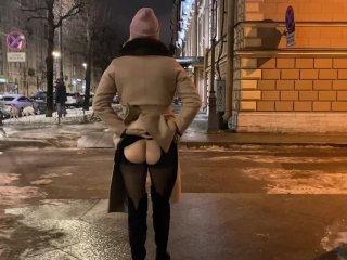 public, public ass, solo female, big boobs