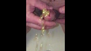 100% Raw video! Can you take a piss, jerk off & Cum? Start2Finish+EatCum