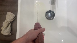 Johnny The Long Piss (Piss and cum in toilet)