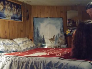 She Rides a Trucker and Cums in Missionary