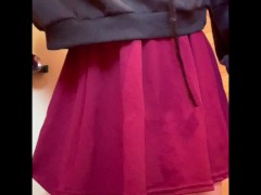 ふたなり私服女子〇生がトイレで気持ちよくオナニーしているところを盗撮！ - Screenshot 14 of 16 - Voyeur