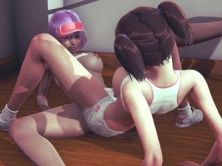 Teen Lesbian Scissor In the School Sport Room