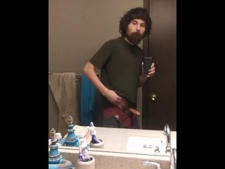 Sean Solo and Horny Stroking Cock and Playing with Butt