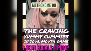 Metronome JOI Crave Cummies enquanto você se masturba com minha voz