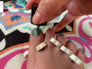Painting toenails 1 part 1 of_2 foot_fetish - glimpseofme