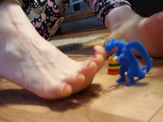 Destroying A_Gummy Man with_My Bare Foot