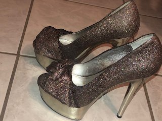 high heels, heel fuck, heels, cumshot