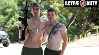 Twink Scott Finn zerstört den eines heterosexuellen Militärs - ActiveDuty