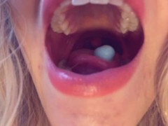 SWALLOWING mr Blue: Come play inside my GIANTESS MOUTH /ASMR VORE/ HQ - close up