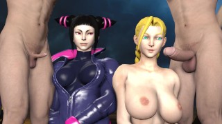 Juri And Cammy Alternate In Making Cocks Smaller Than Tiny Peepees