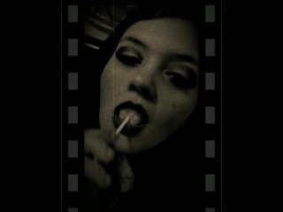 oral fixation, vertical video, solo female, candy