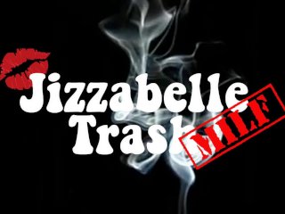 jizzabelle trash, cum cleanup, cumshot, smoking