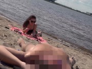 Preview 5 of DICK FLASH ON BEACH  Little dick public flashing