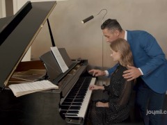 Video Petite blonde music student seduced by her piano teacher