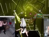17 MINUTES OF SWEATY E-GIRL PLAYING BEAT SABER
