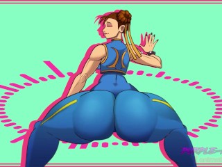 Chun Li Shakes her Big 53 Year old Ass - Super Extended Looped X5 Edition